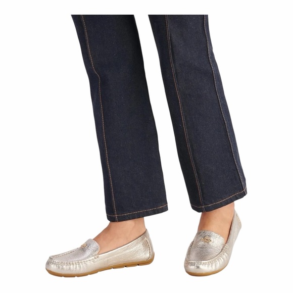 New in Box! Coach Marley Leather Driver Loafers in Champagne. Size 7.5. - Picture 5 of 12